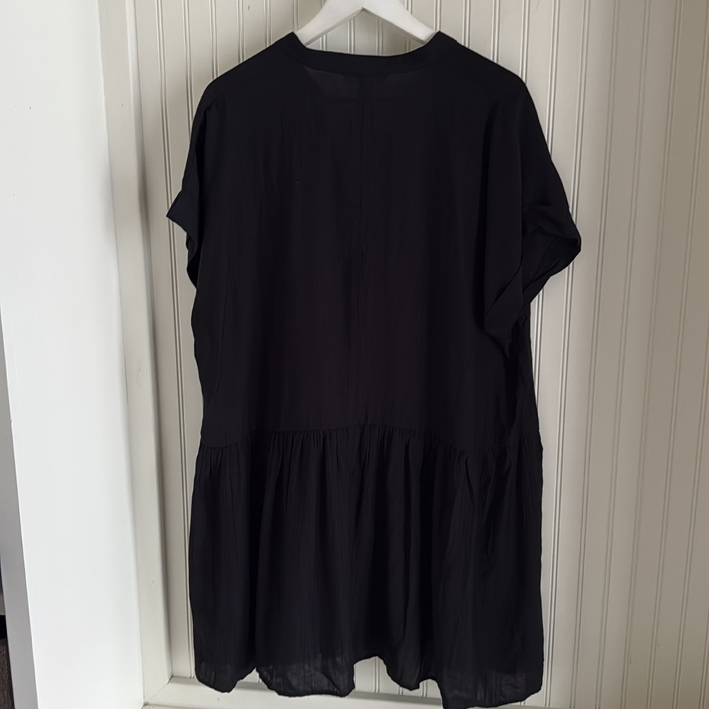 H&M Black Crinkled Tunic Dress - Picture 9 of 9